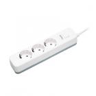 Perfeo POWER STREAM 3,0м, 3 розетки, белый.