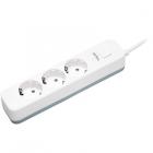 Perfeo POWER STREAM 1,5м, 3 розетки, белый.
