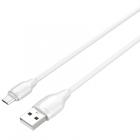 USB Micro LDNIO LS372 2m/ 2.1A/ медь: 86 жил/ White