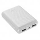 Golf G42 Powerbank 10000 mah + Кабель Micro usb /In Micro usb /Out USB 1 А, 2.1A/ White