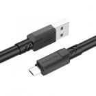 USB Micro Borofone BX81/ 1m/ 2.4A/ д. 6мм черный