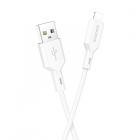 USB Lightning Borofone BX70, 1 м, 2.4 А, белый