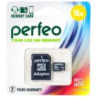 Perfeo microSDHC 16Gb (Class 10)