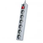 Perfeo Power+ 5.0 м 6 розеток серый