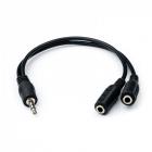 Jack 3,5 мм(m) вилка - 2 Jack 3,5 мм розетка(f)  0,1 м Atcom