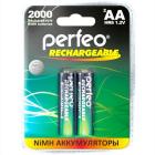 Perfeo AA 2000 mAh BL2 пластик
