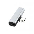 Type-C - 3.5 jack + питание silver