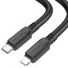 Type-C - Lightning Borofone BX81, 3А, 1м, белый