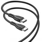 Type C-Type C, Borofone BX51, 1 м, 3 А, черный