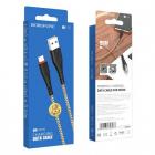 USB Micro Borofone BX25/ 1m/ 2.4A/ тканевая черный