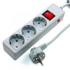 Perfeo Power+ 3,0 м 3 розетки серый