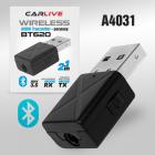 Bluetooth адаптер Carlive BT620 USB+AUX 3.5мм, черный