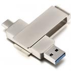 GoPower 128GB MODERN USB3.0 Type-C металл серый