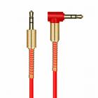 Аудиокабель AUX FUMIKO AC1 Jack 3.5 мм красный 1 м