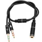 Jack 3,5 мм 4pin розетка - 2 Jack 3,5 мм стереовилка Орбита