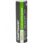 GoPower 18650 3.7V 2500mAh PC1 20A без защиты выс.ток плос.конт