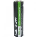 GoPower 18650 3.7V 2200mAh без защиты выс.конт.