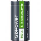 GoPower 16340 PK1 3,7V 650mAh с защитой